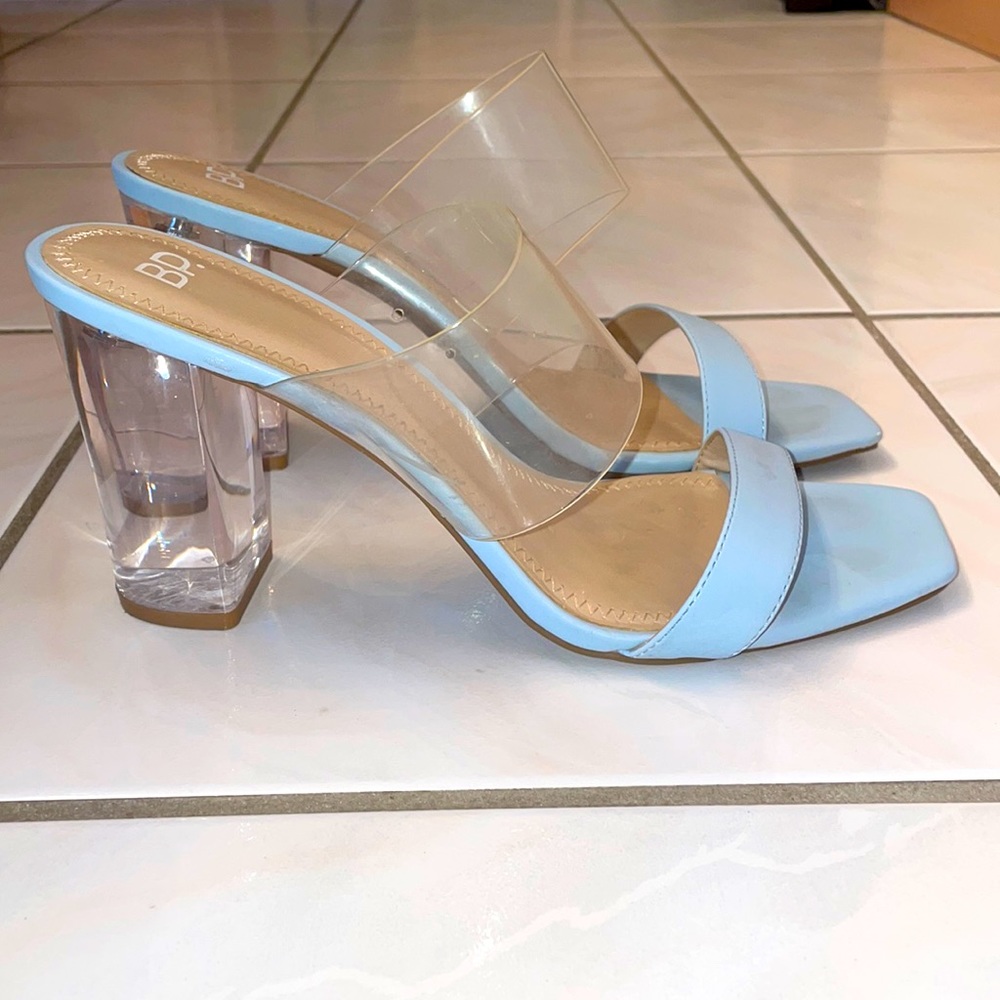 Nordstrom BP Worn Once Naomi Sandal in Baby Blue
